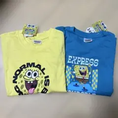 新品タグ付き　スポンジボブ 半袖Tシャツ 140サイズ２枚セット
