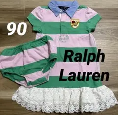 Ralph Lauren/ラガーシャツ/ワンピース/半袖/ブルマ付/2点セット
