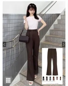 フレアパンツ スラックス