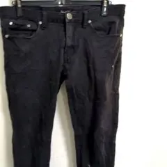 XS エアロポステール スキニーデニム 34/32 ブラック 黒のサムネイル