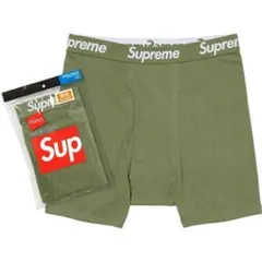 Sサイズ 1枚 Supreme Hanes Boxer Briefs オリーブ