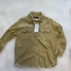 ZARA コーデュロイシャツジャケット XS イエローベージュ