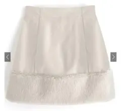 GRL グレイル インパン裏地付きファー切り替えミニスカート gn171