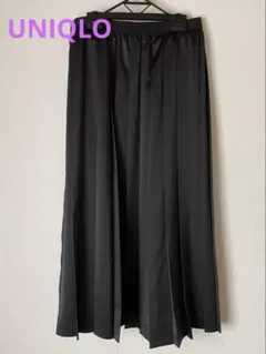 ユニクロ　ロングスカート　黒