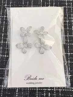 Bride me 蝶　キュービックジルコニアイヤリング