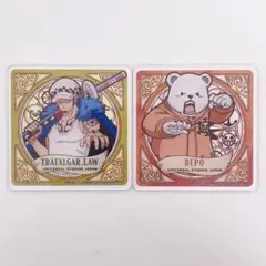 新品 USJ ワンピース サンレス コースター ロー ベポ 2種セット