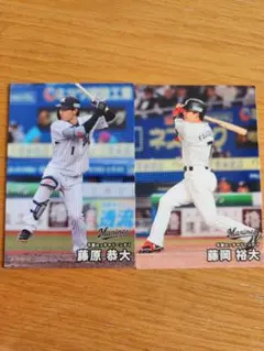 プロ野球チップス　千葉ロッテマリーンズ カード２枚