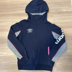umbro アンブロ ジップアップパーカー ネイビー　メンズM