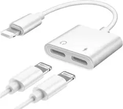 新品未使用✨️【2022 MFi正規認証品】iPhone 2in1 変換アダプタ
