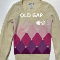 半額！【希少】オールドギャップ アーガイルセーター S