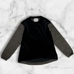 Enharmonic TAVERN 3XL プルオーバー　ベロア　キルティング袖