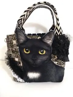 コヤンイサムチョン　黒猫ちゃん　ハンドバッグ