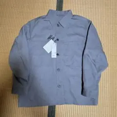 ユニクロC 26SS プレミアムリネンシャツジャケット XL グレーのサムネイル