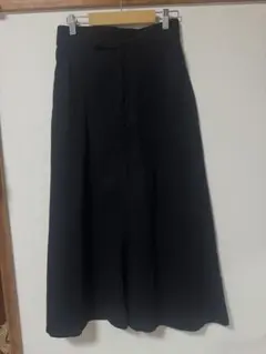 ③【UNIQLO】ブラック　デニム　ロングスカート