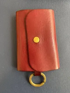 未使用 COACH キーホルダー キーリング フォトフレーム 手帳型 赤
