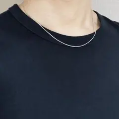 スネークチェーンネックレス　シルバー　メンズレディース　ペアカップル　高品質