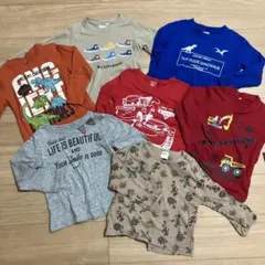 男の子　長袖カットソー ８点セット 110センチ