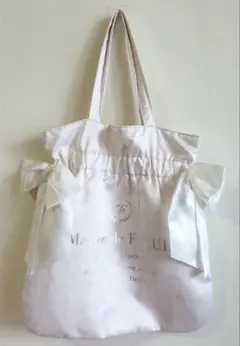 Maison de FLEUR ダブルリボンギャザートートバッグ