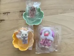 シルバニア カラフルウサギ お花のベッド フローラウサギ フェネック ラッコ