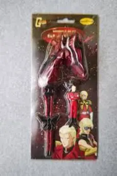 bレア機動戦士ガンダム モバイルスーツフィギュアストラップ （サザビー＆シャア）