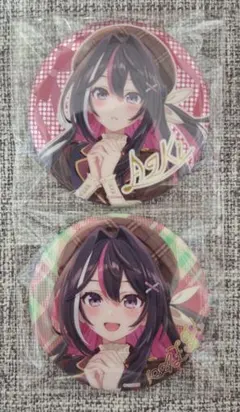 【最終価格】ホロライブ AZKi 缶バッジ2個セット バレンタイン①