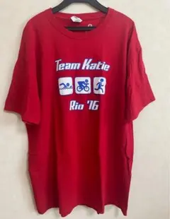 フルーツオブザルーム　半袖プリントTシャツ Lサイズ　レッド系　赤　 Tシャツ