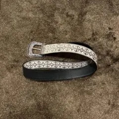 ウエスタンベルト レザー スタッズ y2k グランジ 彫刻 ヴィンテージ