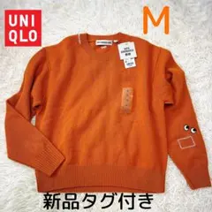 ユニクロ アニヤ ANYA HINDMARCH コラボ セーター オレンジ M