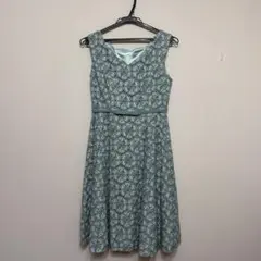 【ボ・ドレ Bo・Dre】ノースリーブひざ丈パーティドレス 9号