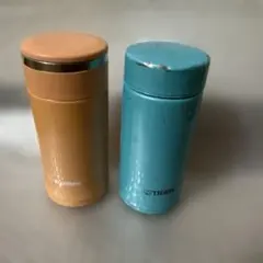 象印 とタイガー 水筒200ml ステンレスボトル2本セットコンパクトサイズのサムネイル