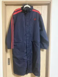 adidas ベンチコート ネイビー レッド