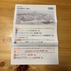 日本スキー場開発（株）株主優待券セット　2025-26