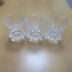 カットグラス ショットグラス 3個セット