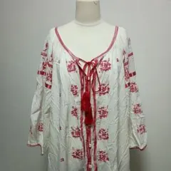 【UNITED ARROWS】カーディガン（フリー）刺繍 レーヨン羽織り 薄手のサムネイル