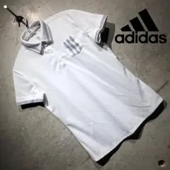 専用adidas golf メッシュストライプコンビネーション 半袖シャツ