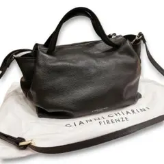 GIANNI CHIARINI オリガミ ショルダーバッグ 2way M 黒