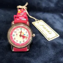 キッズ　腕時計　アナログ　子ども用　ピンク　ハート　カラフル