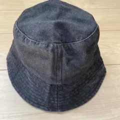 ダークグレー バケットハット 100%コットン