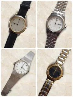 【ジャンク品】レディース腕時計 まとめ売り アナログ時計 4点セット