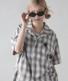 MSG チェック柄 半袖シャツ Mサイズ