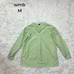 wmb ワークマン 長袖 スキッパーブラウス M 淡いグリーンのサムネイル