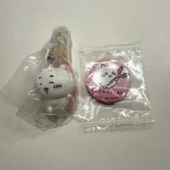 ちいかわ寿フィギュアキーホルダー　くら寿司　ビッくらポン　缶バッジ　ちいかわ