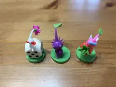 ピクミン チョコエッグ フィギュア 3体セット 白 紫 羽