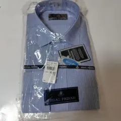 REGAL FRIEND 長袖ワイシャツ L41-80 ブルーストライプ形態安定のサムネイル