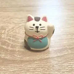 新品 コンコンブル 豆福マスコット 招き猫 ぶち ねこ 置物 千客万来 かわいい