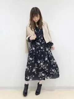 タグ付き☆マーキュリーデュオ 花柄ワンピース