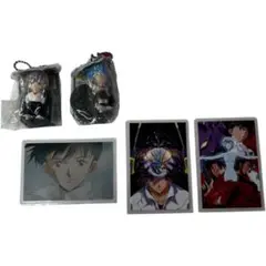 新世紀エヴァンゲリオン キーチェーンフィギュア カード 綾波レイ 渚カヲル