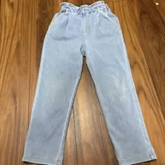 ライトブルーデニムパンツ ウエストゴム付き