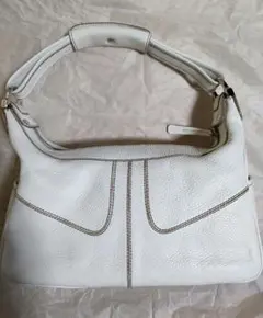 美品 トッズ TOD'S ミキー ハンドバッグ ワンショルダー 白 レザー