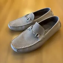 COLE HAAN メッシュ ローファー グレー ビットドライバー シューズ